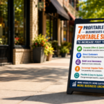 7 Profitable Ways Businesses Use Portable Signs To Increase Foot Traffic